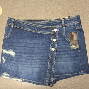 Stylish Blue Denim Skort Jr. Size 13
